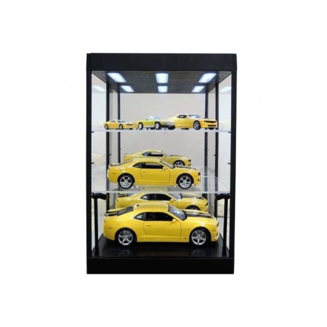 Triple 9 Vitrine zwart 1:18 met LED en spiegel