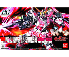 Bandai Gundam HGUC 1/144 RX-0 Unicorn Gundam Model Kit 13cm 100