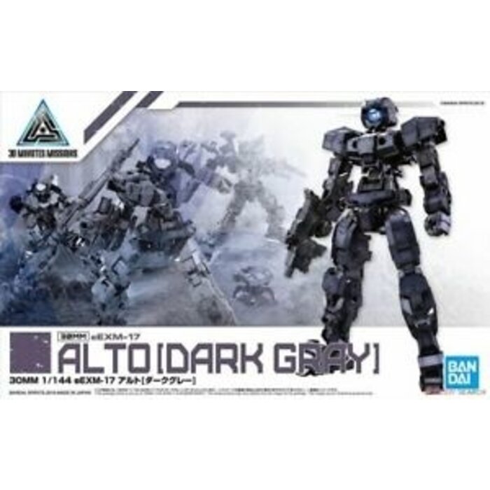Bandai Gundam 30MM 1/144 eEXM17 Alto Dark Gray Model Kit 09