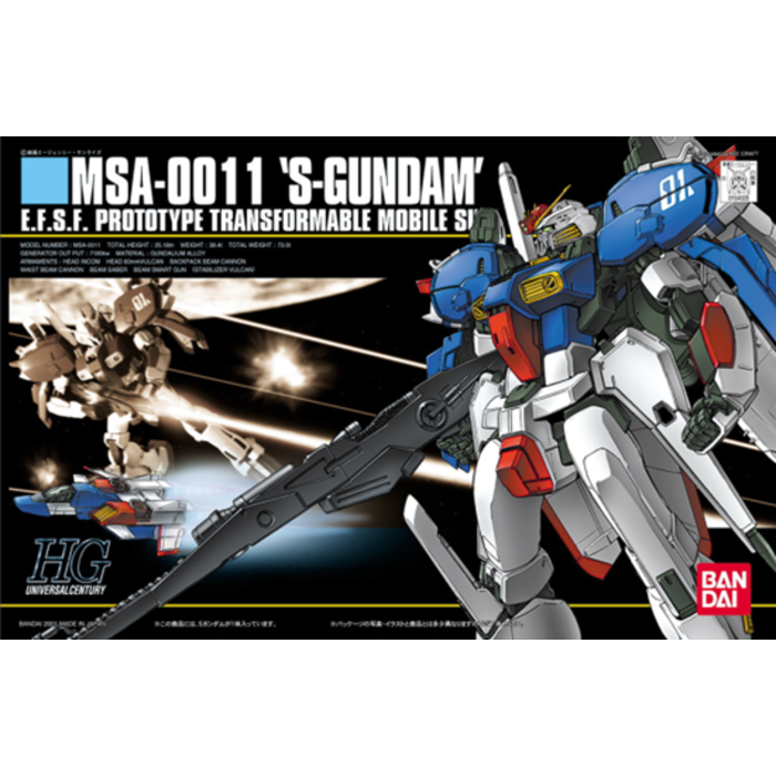 Bandai Gundam HGUC 1/144 MSA-0011 S-Gundam Model Kit 023