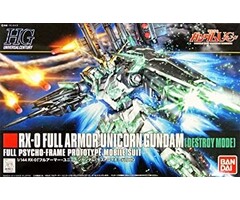 Bandai Gundam HGUC 1/144 Full Armor Unicorn Gundam Destroy Model Kit 178
