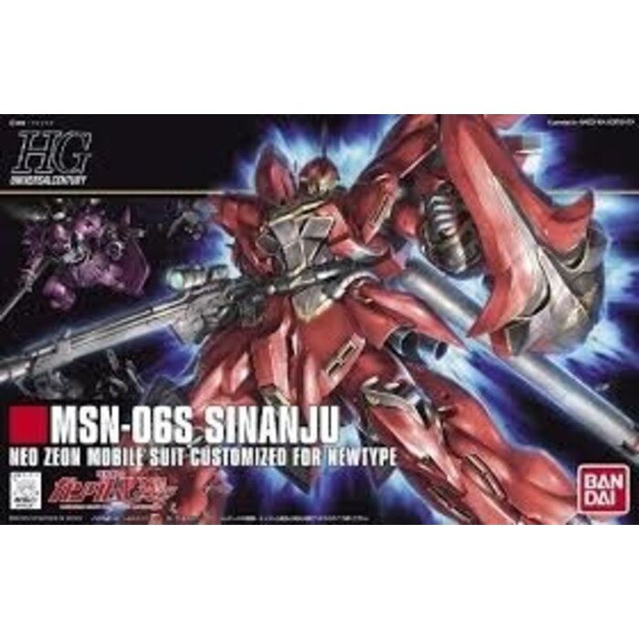 Bandai Gundam HGUC 1/144 Sinanju Model Kit 13cm 116