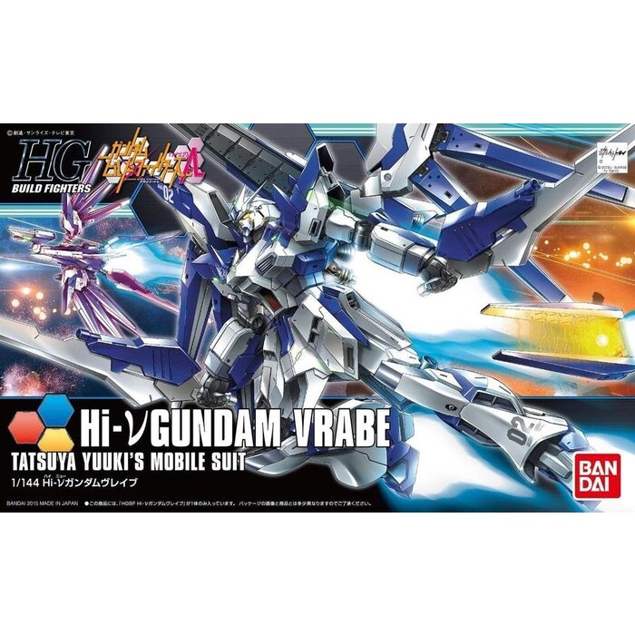 Bandai Gundam HGBF 1/144 Hi-Nu Gundam Vrabe Tatsuya Yuukis Mobile Suite Model Kit 029