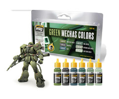 Ammo Gundam Acc Mechas Color Set Green
