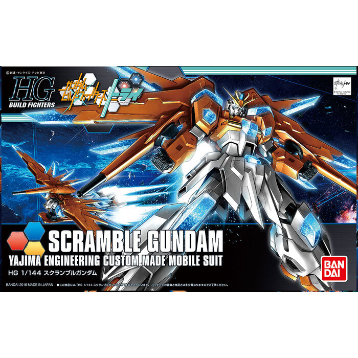 Bandai Gundam HG BF 1/144 Scramble Gundam Yajima Engeneering Model Kit 047