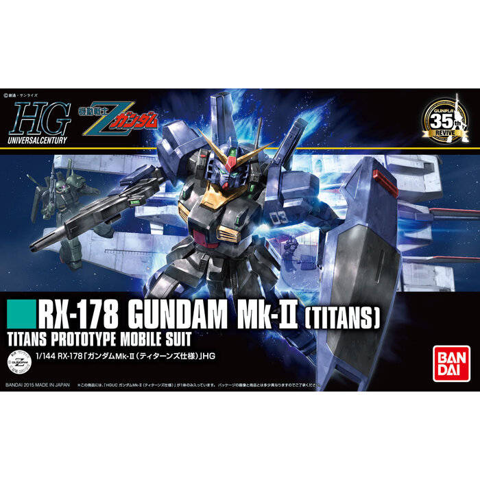 Bandai Gundam HGUC 1/144 RX-178 Gundam MK-II Titans Model Kit 194