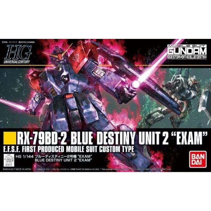 Bandai Gundam HGUC 1/144 RX-79BD-2 Blue Destiny Unit 2 Exam Model Kit 208