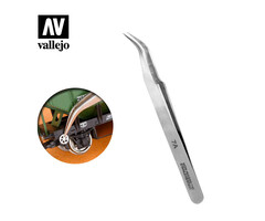 Vallejo Gundam Tools Extra Fine Curved Tweezers Vallejo