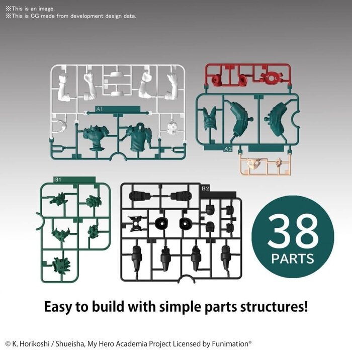 Bandai My Hero Academia EG Izuku Midoriya Model Kit 14cm
