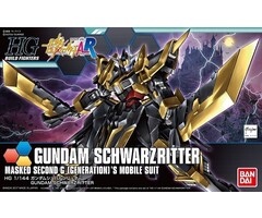 Bandai Gundam HGBF 1/144 Schwarzritter Masked Second G Model Kit 055