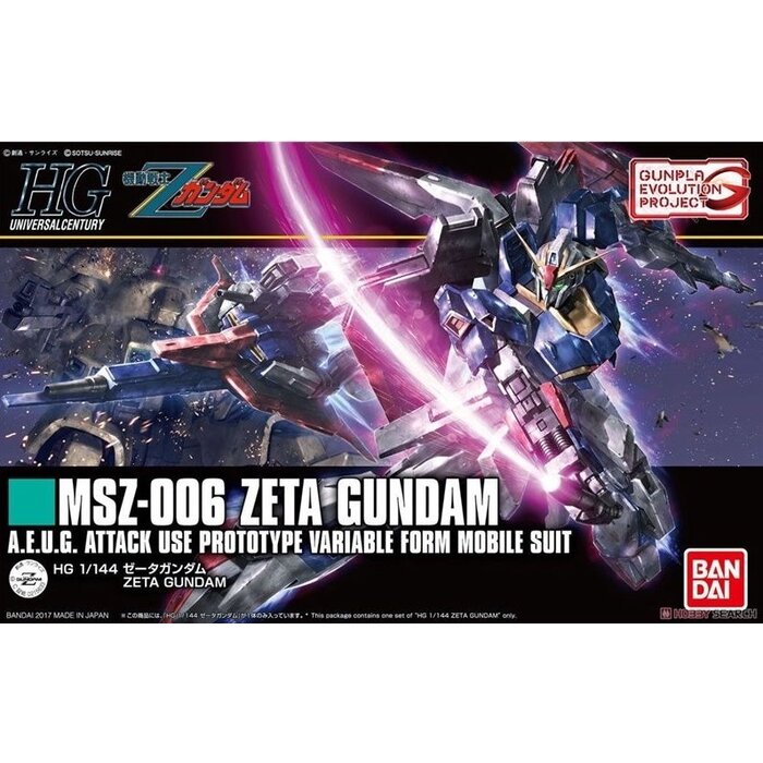 Bandai Gundam HGUC 1/144 MSZ-006 Zeta Attack Use Prototype Model Kit 203