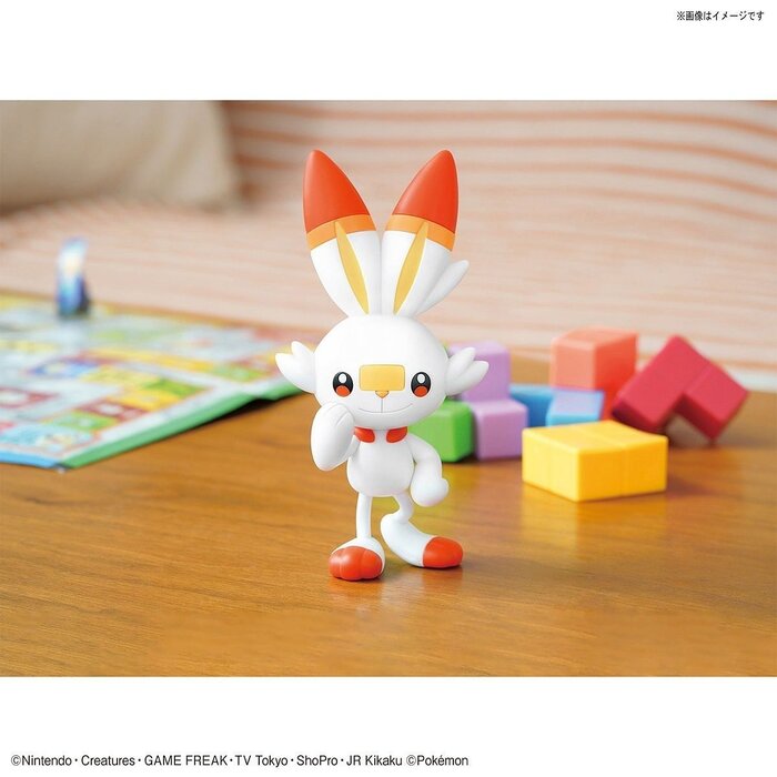 Bandai Pokemon Plamo Scorbunny 05 Collection Quick Model Kit