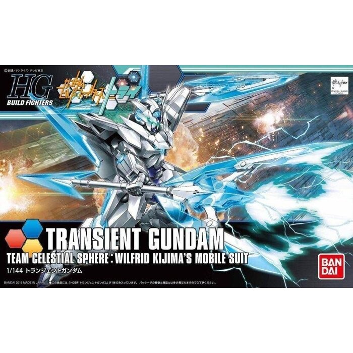 Bandai Gundam HGBF Transient Gundam Celestial Sphere Wilfrid Kijima's Mobile Suit Model Kit 1/144