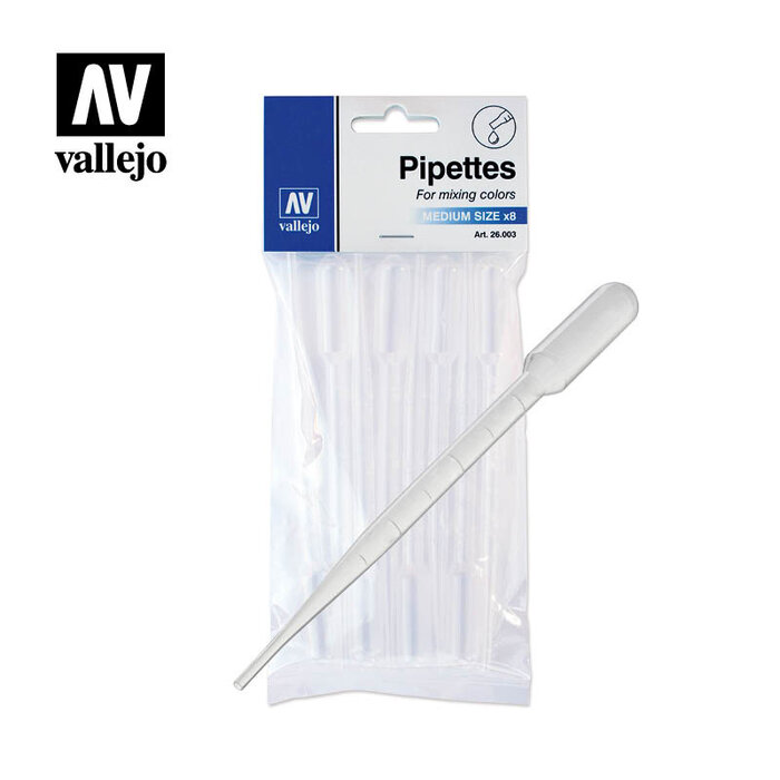 Vallejo Gundam Tools Pipettes (8) 3ml Vallejo