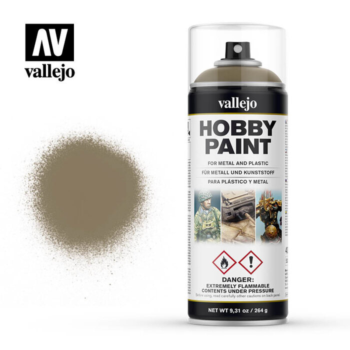 Vallejo Gundam Tools Aerosol Primer 400Ml US Khaki Vallejo