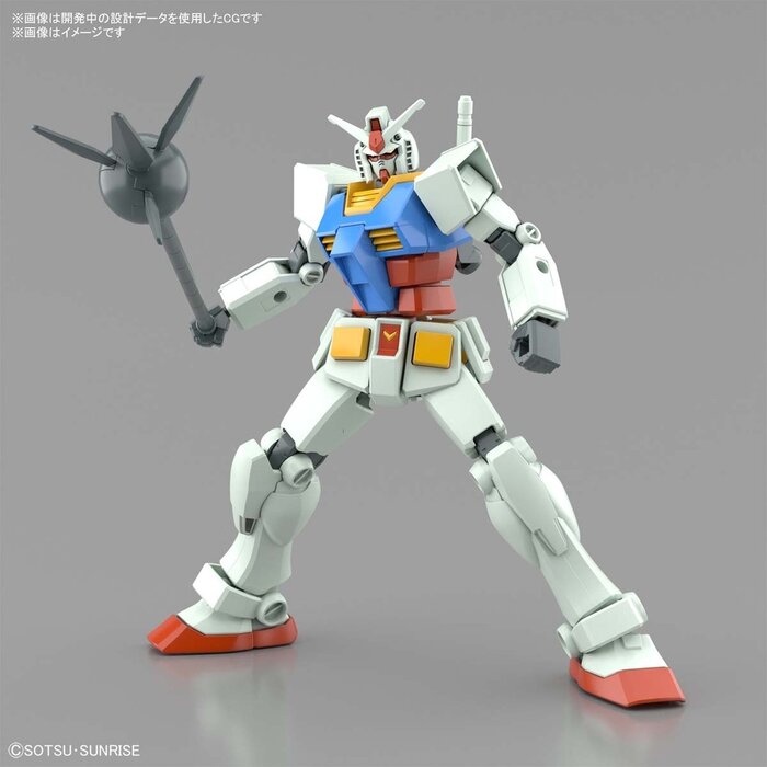 Bandai Gundam EG 1/144 RX-78-2 Full Weapon Set Model Kit