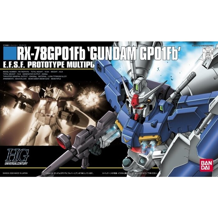 Bandai Gundam HGUC RX-78GP01 Gundam GP01 Model Kit 013