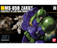 Bandai Gundam HGUC 1/144 MS-05B Zaku I Model Kit 064