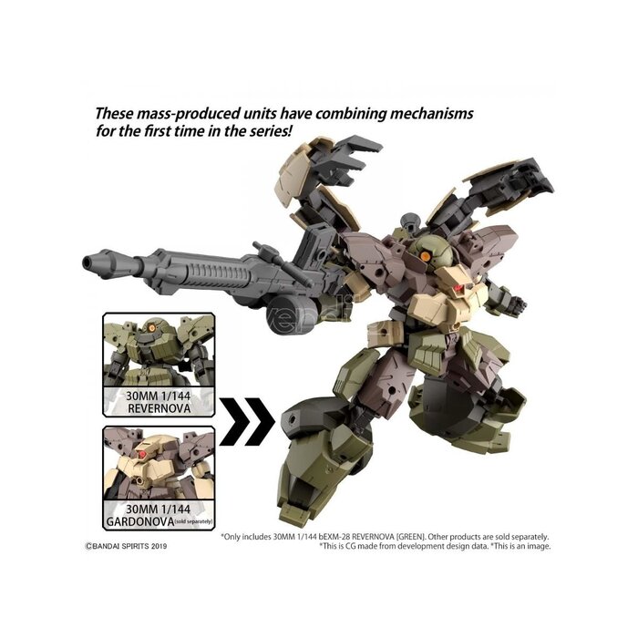Bandai 30MM 1/144 bEXM-28 Revernova Green Model Kit  44