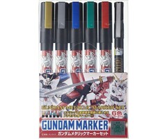 Bandai Gundam Marker Metallic Marker Set GMS-121