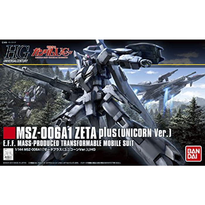 Bandai Gundam HGUC MSZ-006A1 Zeta Plus (Unicorn Ver.) Model Kit