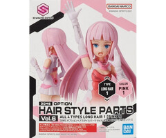 Bandai Gundam 30MS Option Hair Styles Parts Vol.6 Long Hair 1 Pink 1 Model Kit