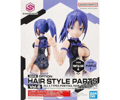 Bandai Gundam 30MS Option Hair Styles Parts Vol.6 Ponytail Hair 4 Purple 1 Model Kit