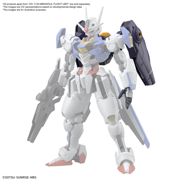 Bandai Gundam HG 1/144 Witch from Mercury Mirasoul Flight Unit Model Kit 13