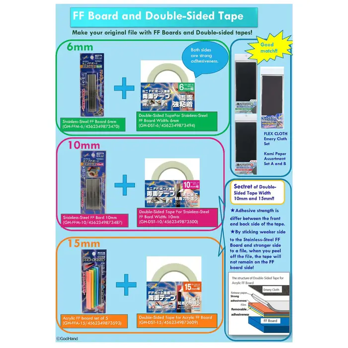 Godhand Godhand Double-Sided Tape for Acrylic FF Board GH-DST-15