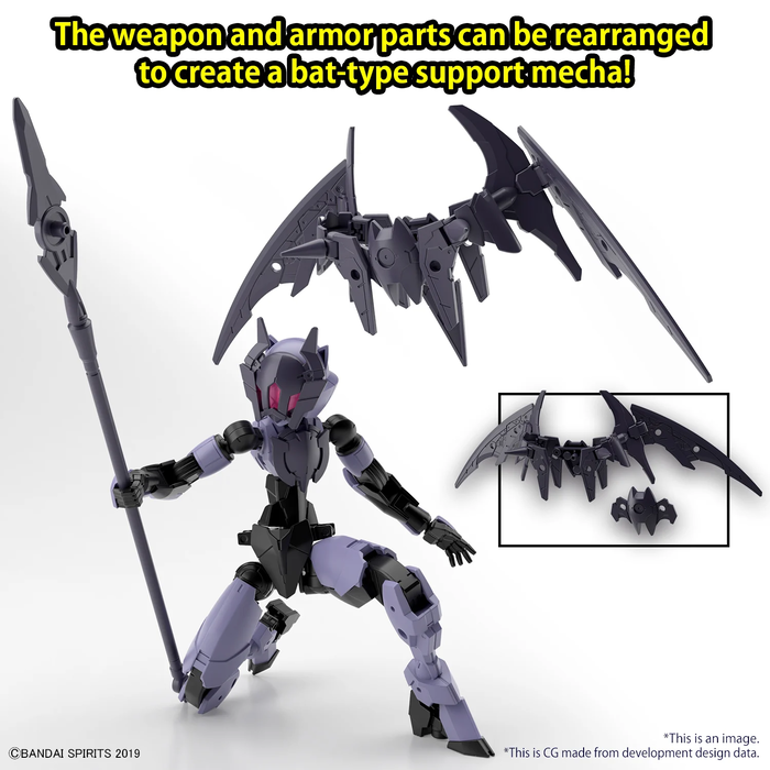 Bandai Gundam 30MM EXM-E7r Spinatia Reaper Type Model Kit 49