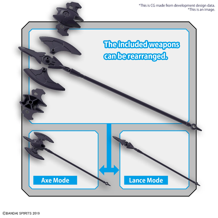 Bandai Gundam 30MM EXM-E7r Spinatia Reaper Type Model Kit 49