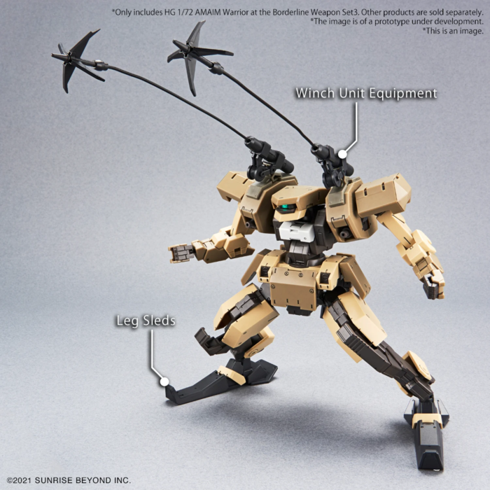 Bandai Aimam Warrior AT The Borderline Weapon Set 3 1/72 HG Model Kit