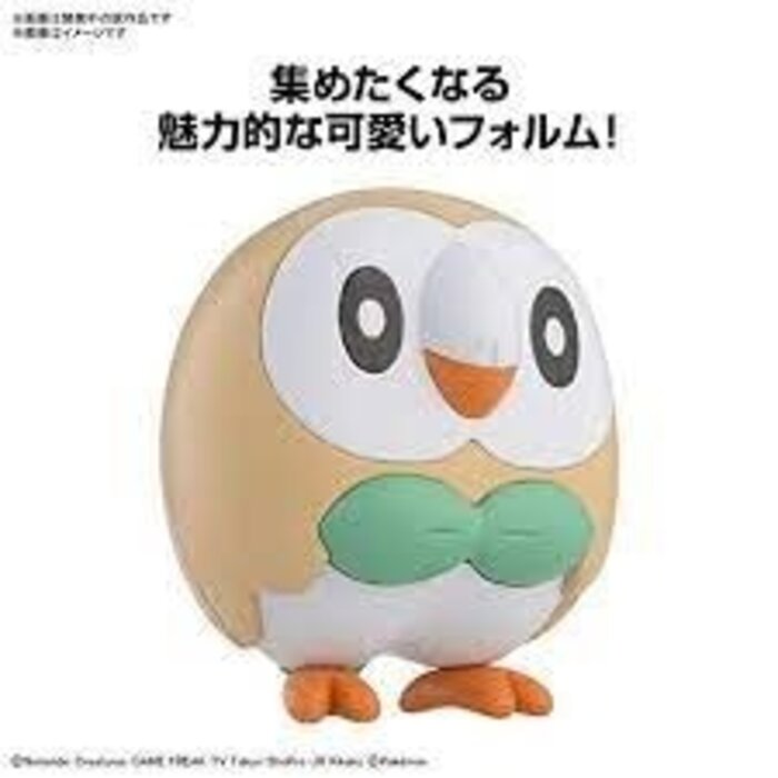 Bandai Pokemon Plamo Collection Quick Series Rowlet 10 Model Kit