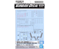 Bandai Gundam HG The Witch From Mercury Gundam Decal 133 Model Kit