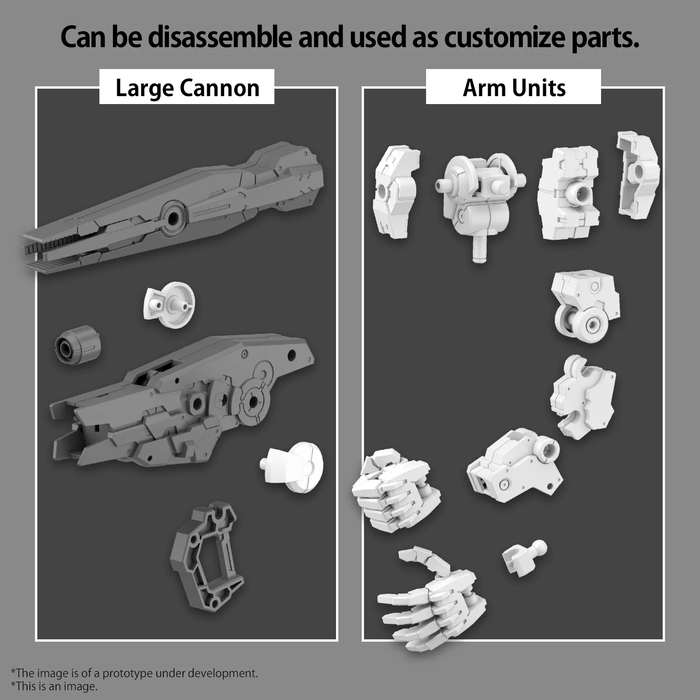 Bandai Gundam 30MM 1/144 Option Parts Set 11 Large Cannon Model Kit W-22