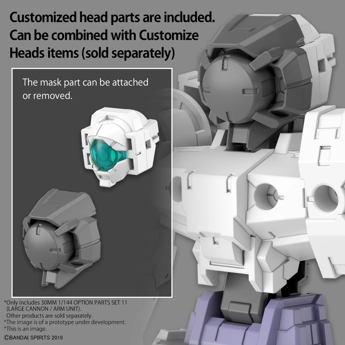 Bandai Gundam 30MM 1/144 Option Parts Set 11 Large Cannon Model Kit W-22