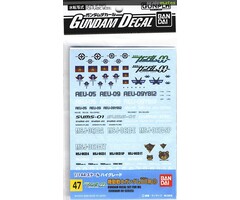 Bandai Gundam OO Multiuse 2 Decal 47 Model Kit