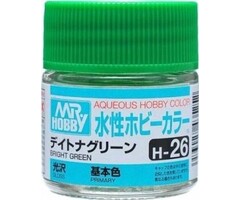 Mr.Hobby Mr. Hobby Aqueous Hobby Colors 10ml Bright Green H-026