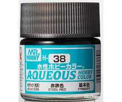 Mr.Hobby Mr. Hobby Aqueous Hobby Colors 10ml Steel Red H-038