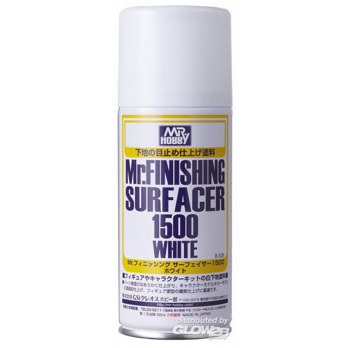 Mr.Hobby Mr. Hobby Finishing Surfacer 1500 White Spray 170ml B-529