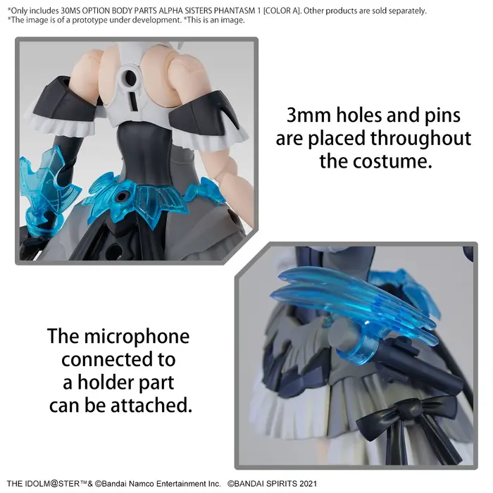Bandai The IdolMaster 30MS Option Body Parts Alpha Sisters Phantasm ! Model Kit