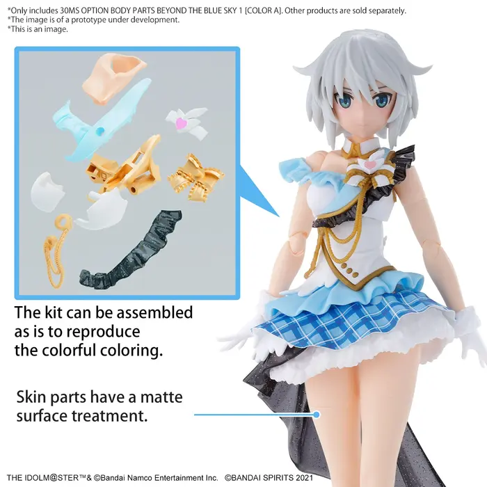 Bandai The IdolMaster 30MS Option Body Parts Beyond The Blue Sky 1 Color A Model Kit