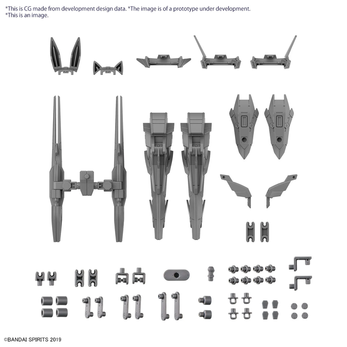 Bandai Gundam 30MM 1/144 Option Parts Set 13 (leg Booster Unit/Wireless Weapons) Model Kit