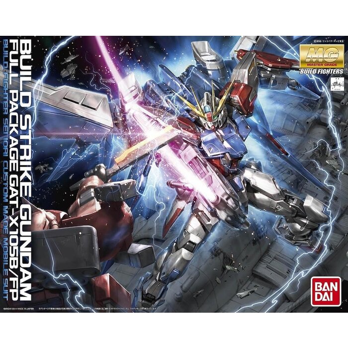 Bandai Gundam Build Fighters MG 1/100 Strike Gundam Full Pack Model Kit