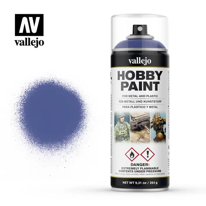 Vallejo Aerosol Primer 400ML Ultramarine Blue