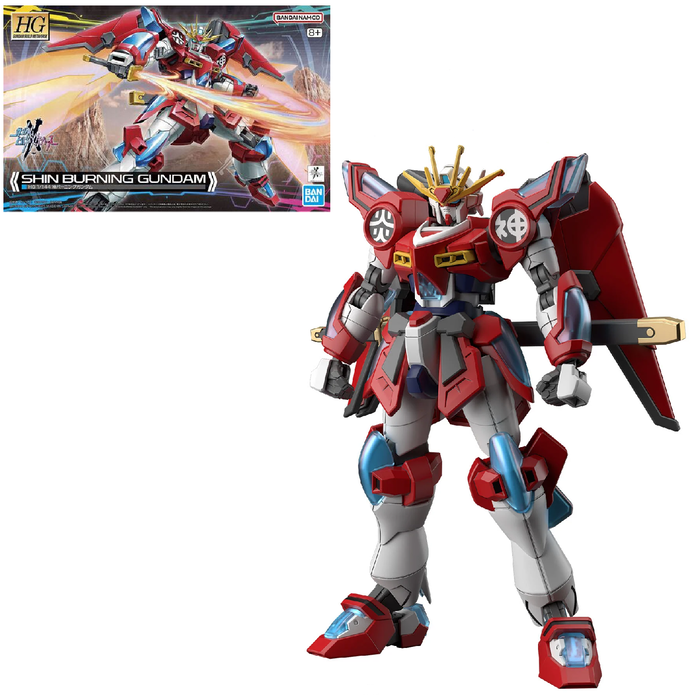 Bandai Gundam HG Build Metaverse Shin Burning Gundam 1/144 Model Kit 04