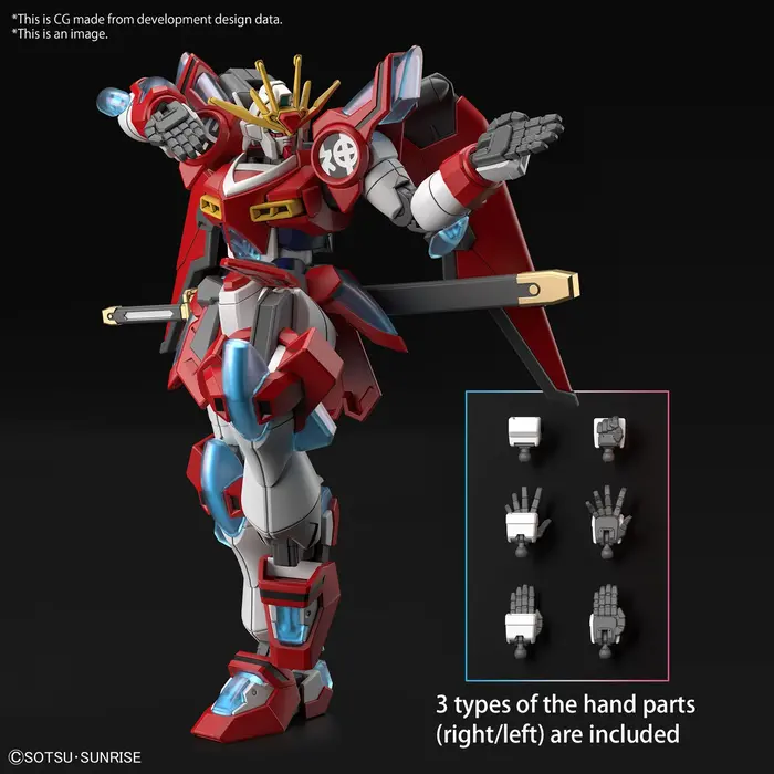 Bandai Gundam HG Build Metaverse Shin Burning Gundam 1/144 Model Kit 04
