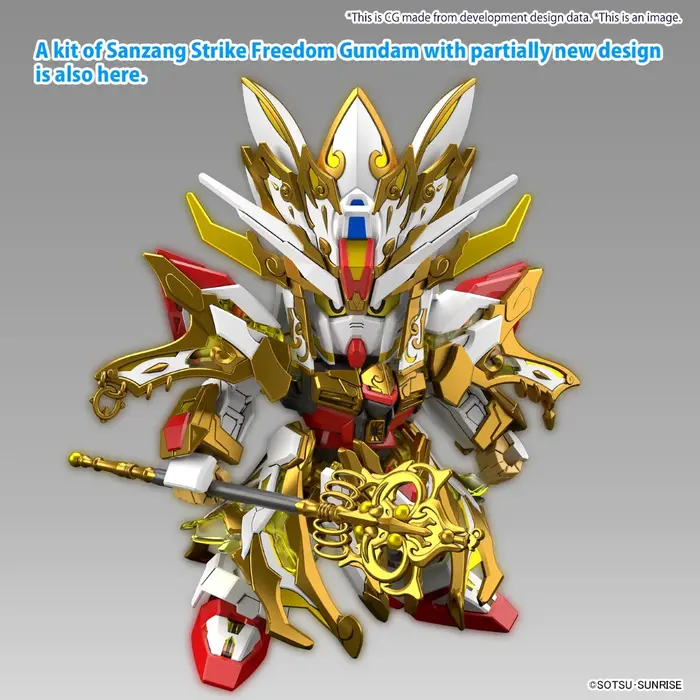 Bandai Gundam SDW Heroes Wukong Impulse (childhood) & Sanzang Strike Freedom Model Kit