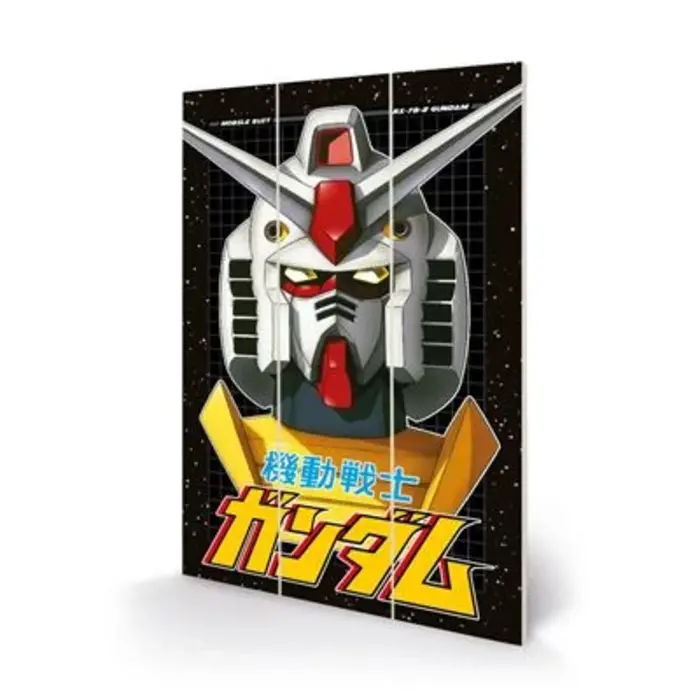 Pyramid Gundam Wooden Poster Space Quadrants 20x29.5cm