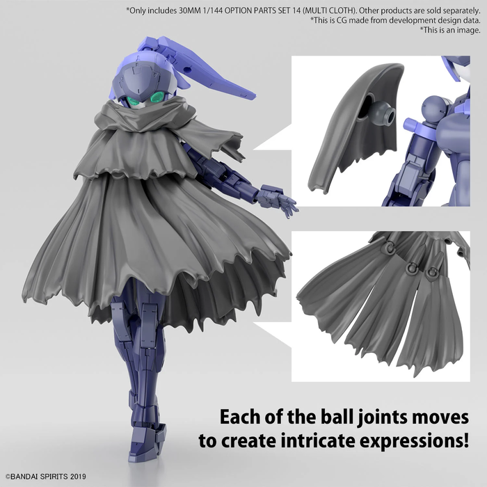 Bandai Gundam 30MM 1/144 Option Parts 14 Multi Cloth Model Kit W-27